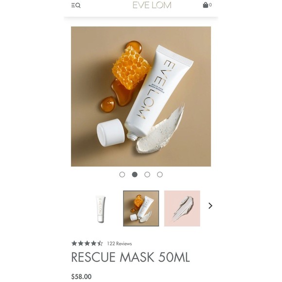 SEALED Eve Lom Rescue Mask Honey Infused Kaolin Clay Purify Brighten Condition - Picture 3 of 12